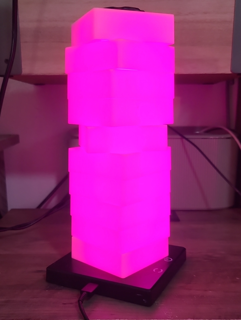 🆑️⏰️Multi Color Modern Stack-Style Table Lamp - Picture 3 of 12